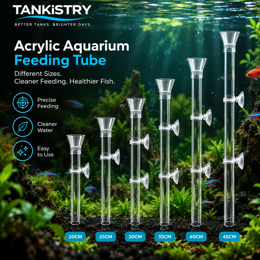 Acrylic Aquarium Feeding Tube & Dish