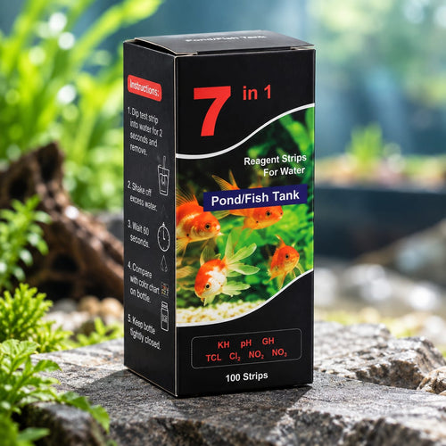 7-in-1 Aquarium Test Strips - 100 Strips