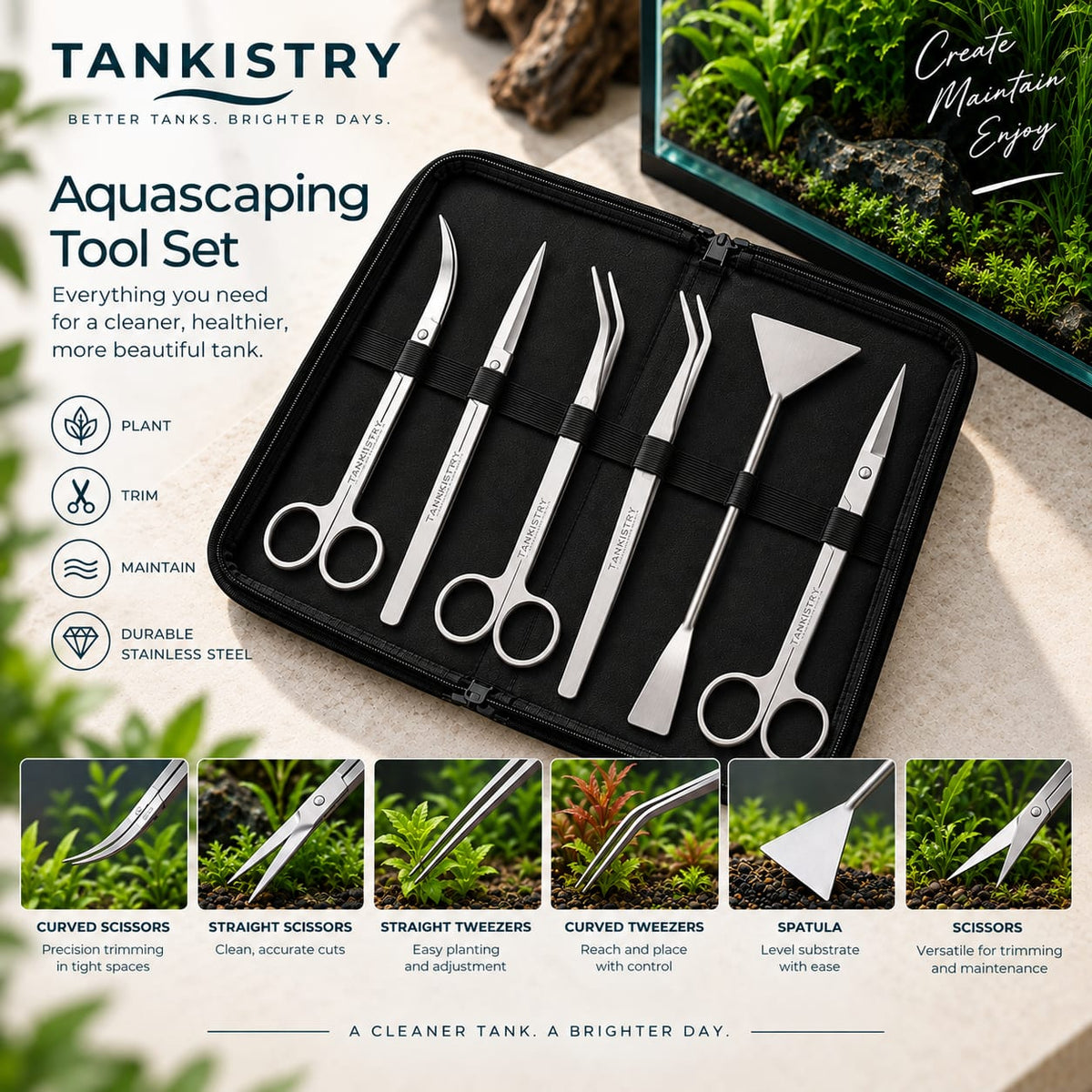 Precision Aquascaping Tool Set