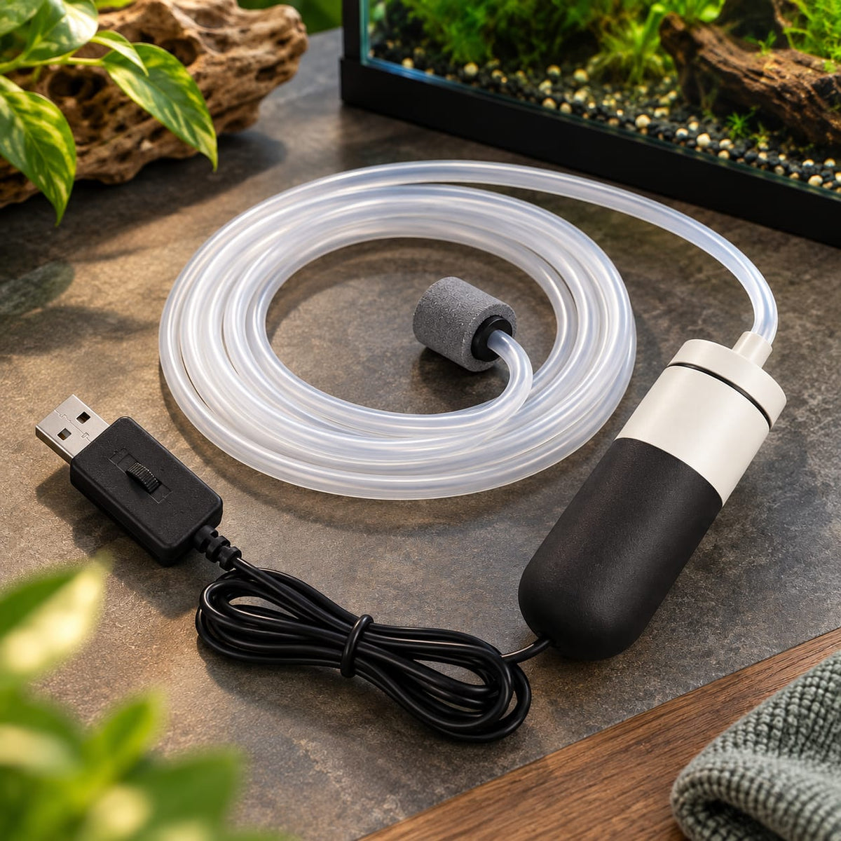 Compact Aquarium Air Pump