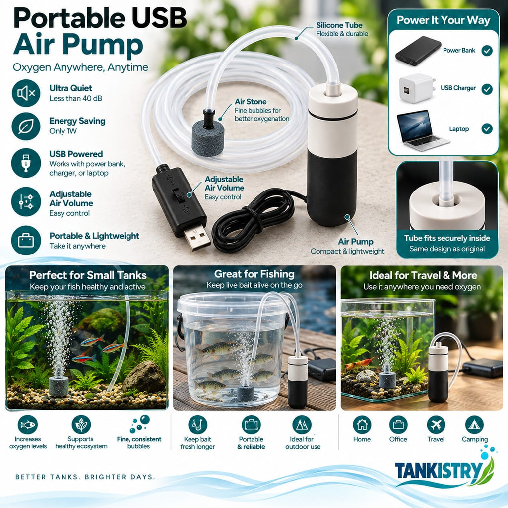 Compact Aquarium Air Pump