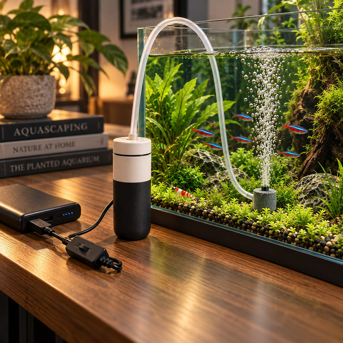 Compact Aquarium Air Pump