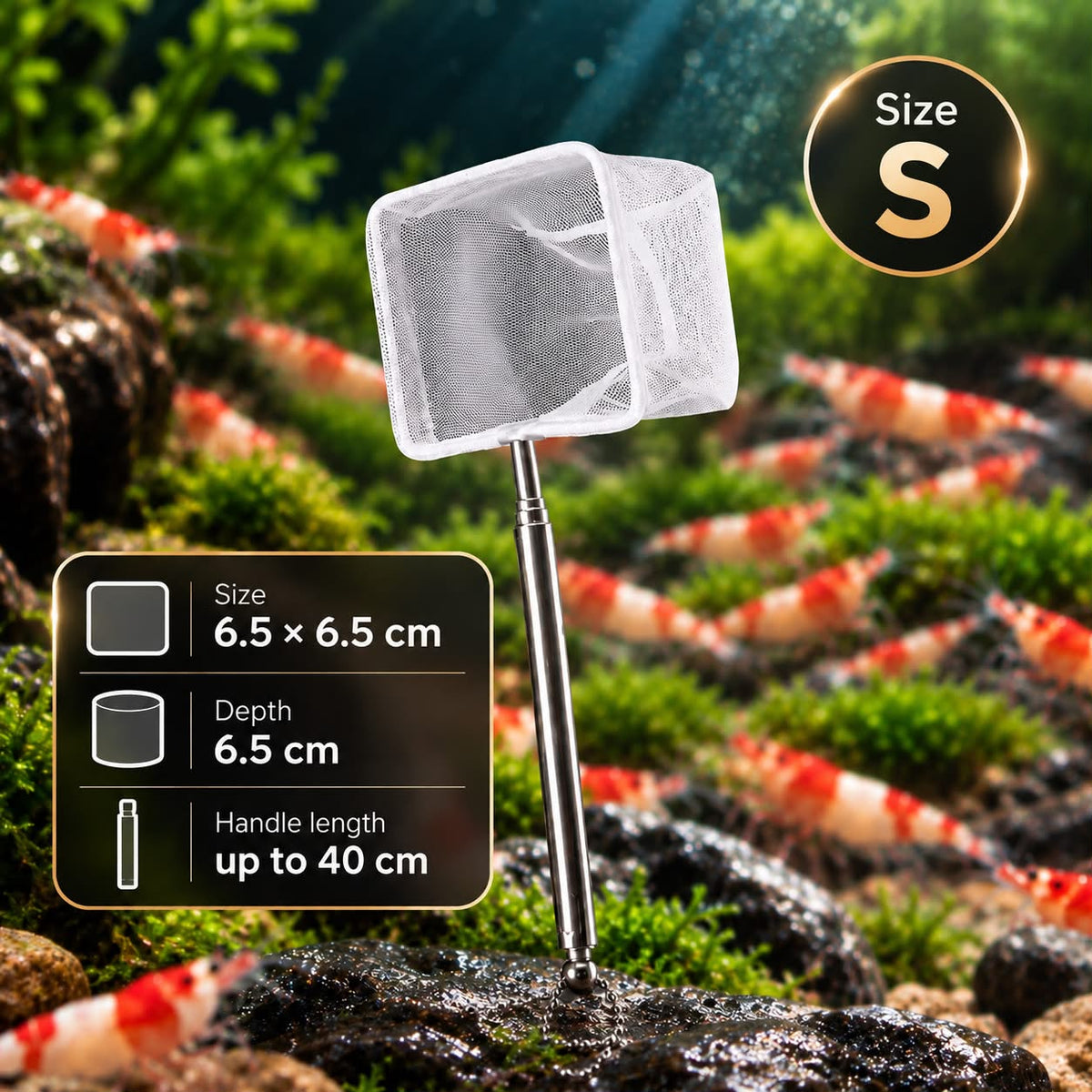 Premium Fine Mesh Shrimp Net