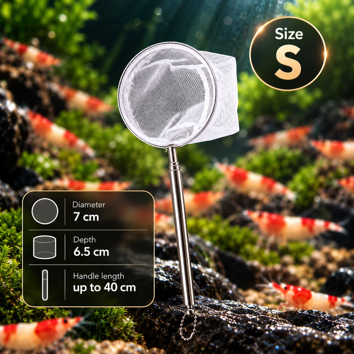Premium Fine Mesh Shrimp Net