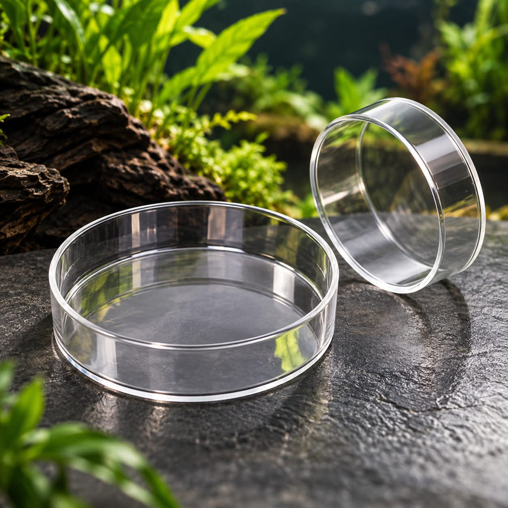 Clear Aquarium Feeding Dish
