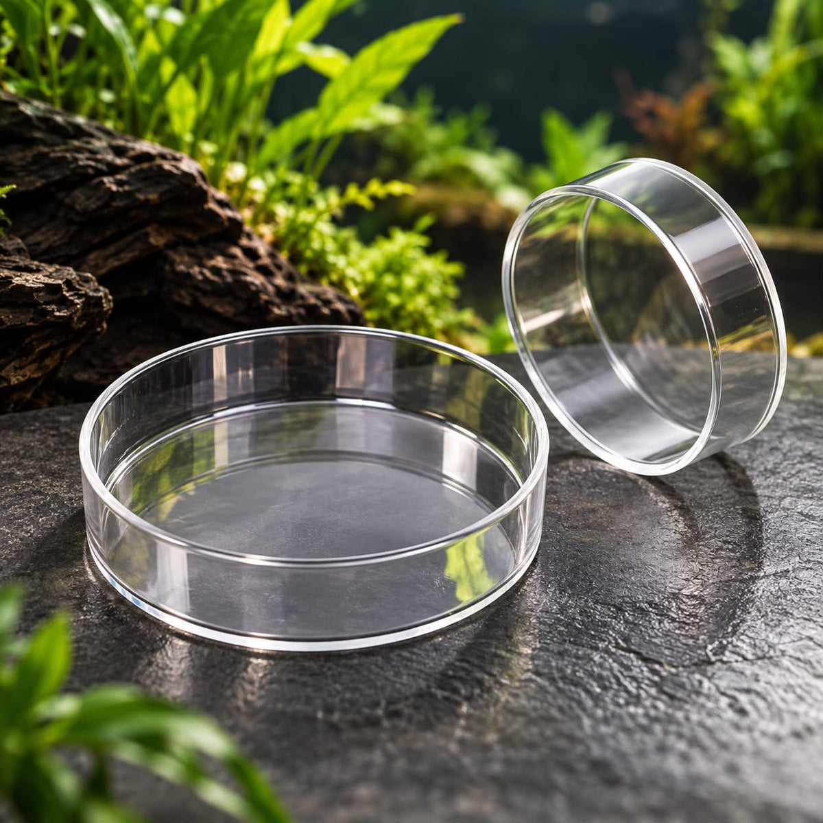 Clear Aquarium Feeding Dish