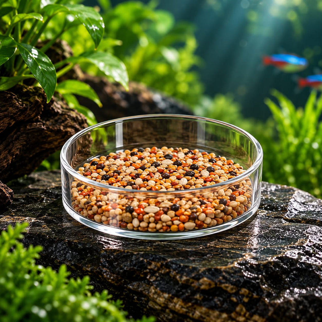 Clear Aquarium Feeding Dish